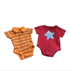 Garanimals And Child Of Mine Made By Carter's Onesies Size Newborn.